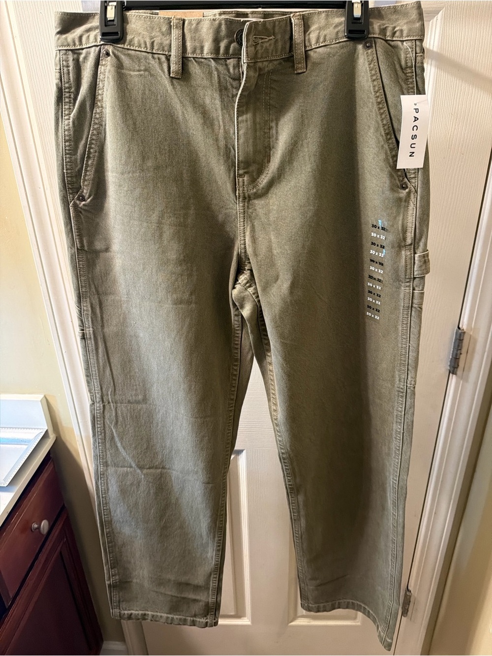 PacSun Men's Olive Utility Cargo Pants